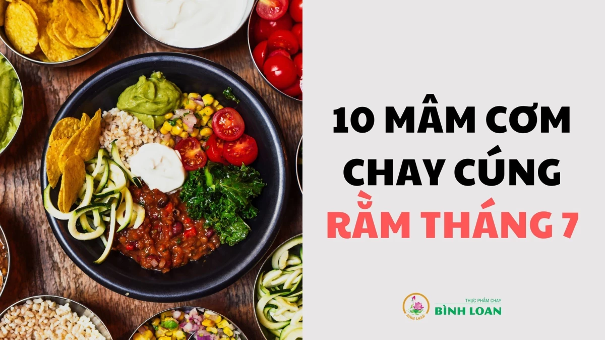 Mâm cỗ chay cúng rằm, giỗ tổ