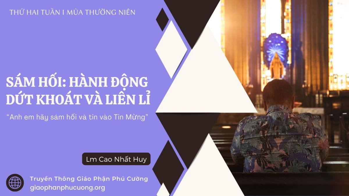 Hình ảnh người đang sám hối trong chùa