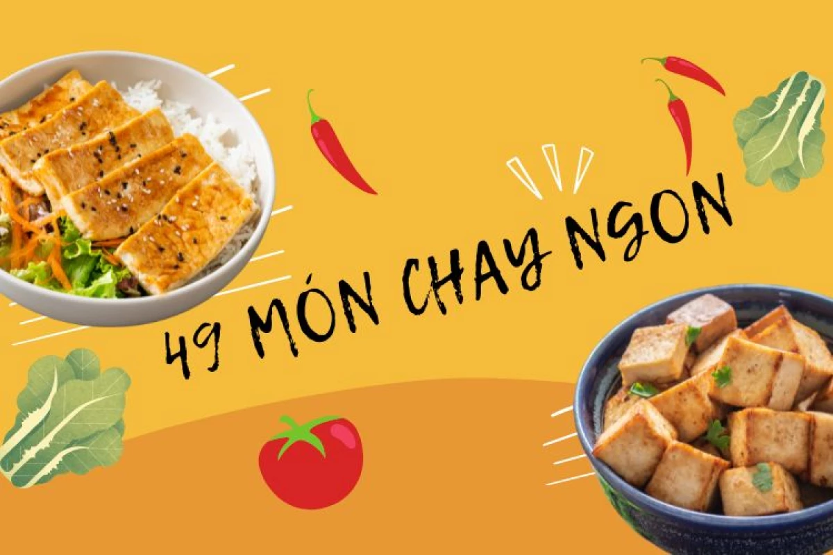 Món ăn chay từ rau củ quả tươi ngon