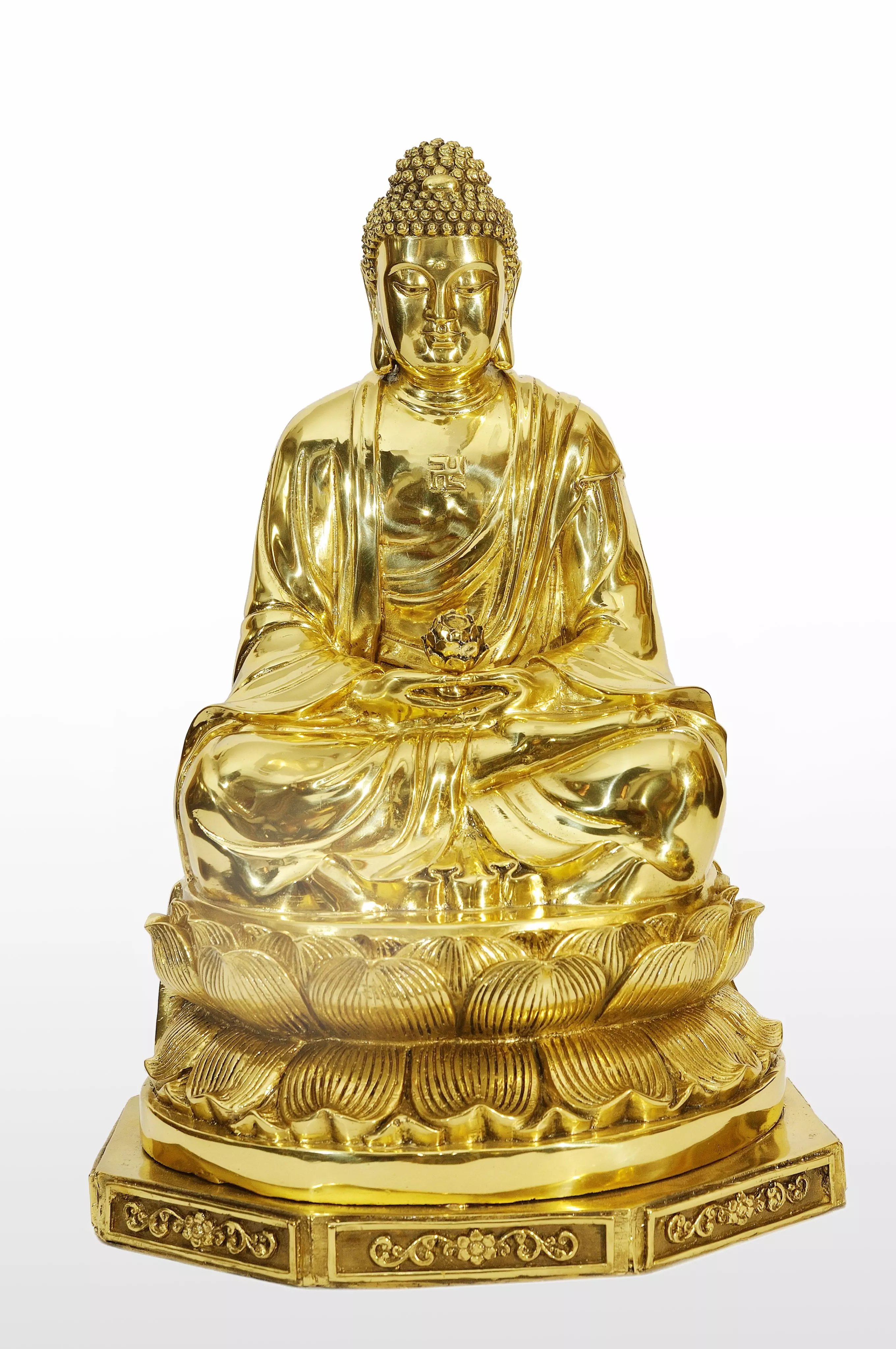 Tượng Phật Quan Âm hai mặt thiền đài sen