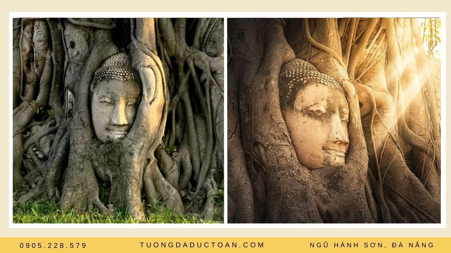 Tượng mặt Phật 700 tuổi ẩn mình trong rễ cây cổ thụ ở phố Ayutthaya của Thái Lan