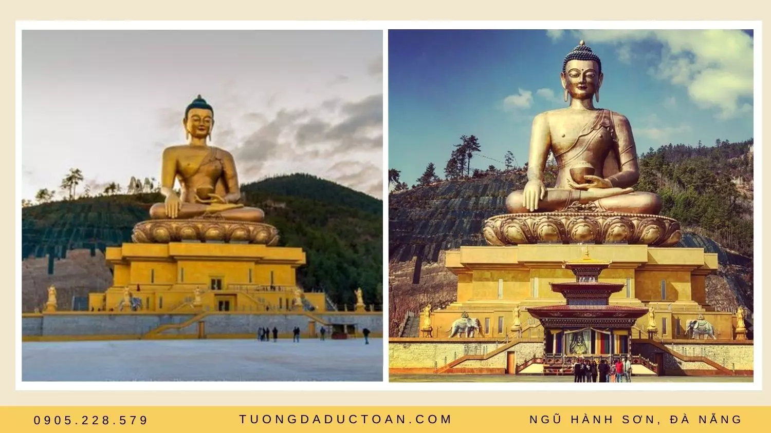 Tượng Phật Dordenma là một công trình được làm bằng đồng và mạ vàng
