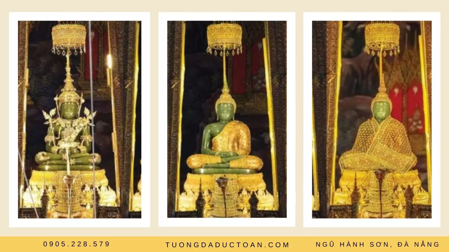 Chùa Phật Ngọc được đặt trong ngôi chùa Wat Phra Kaew ở Bangkok, Thái Lan; ngôi chùa được coi là linh thiêng nhất của Phật giáo