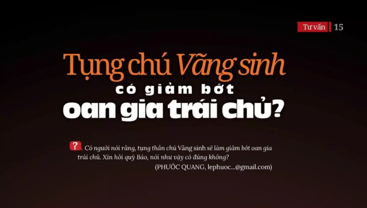 Tụng chú Vãng sinh có giảm bớt oan gia trái chủ?