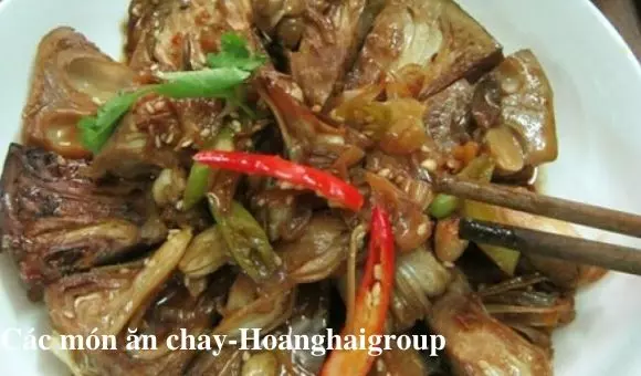 Các món ăn chay đơn giản - Mít non kho tộ