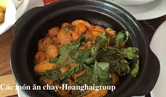 Món ăn chay - Nấm rơm kho tộ