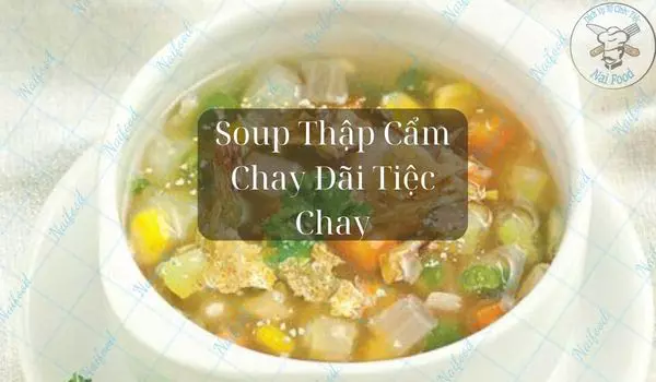 Sup cua thập cẩm chay