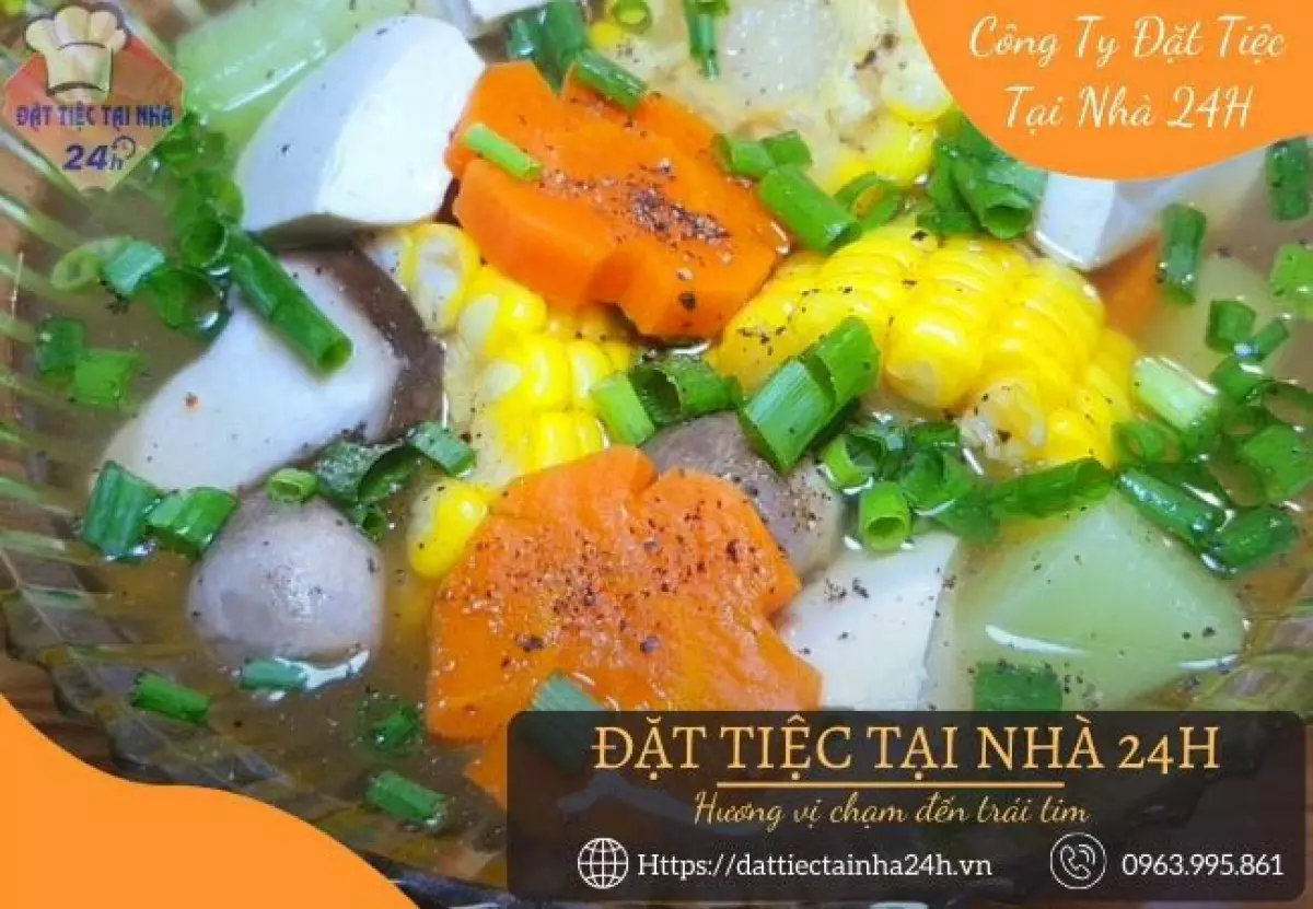 Canh rau củ hầm chay