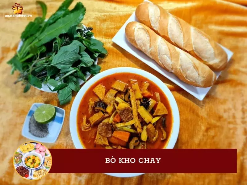 Mâm cúng chay ngày Tết không nên thiết món bò kho chay ngon miệng này