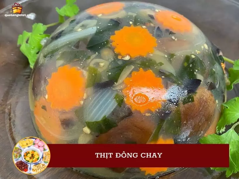 Thịt đông chay ngon miệng trên mâm cỗ cúng chay ngày Tết