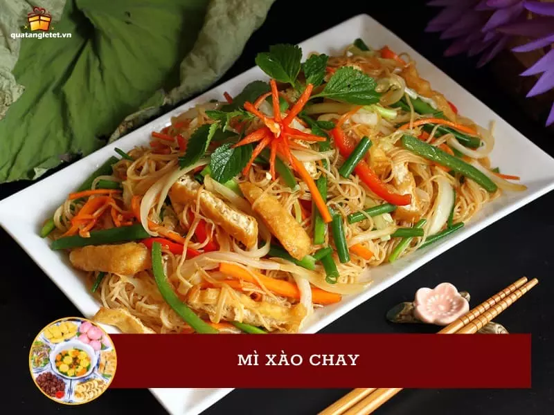 Mì xào chay cúng Tết được nhiều người lựa chọn