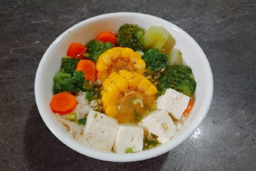 Hình ảnh canh rau củ chay