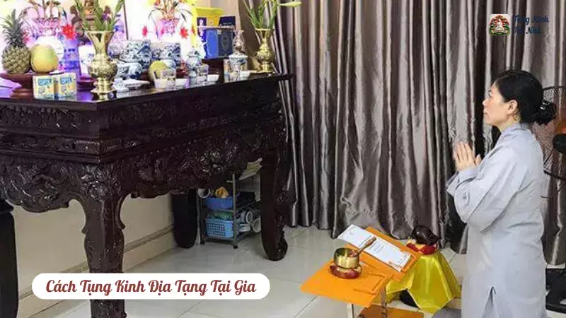 Cách Tụng Kinh Địa Tạng Tại Gia