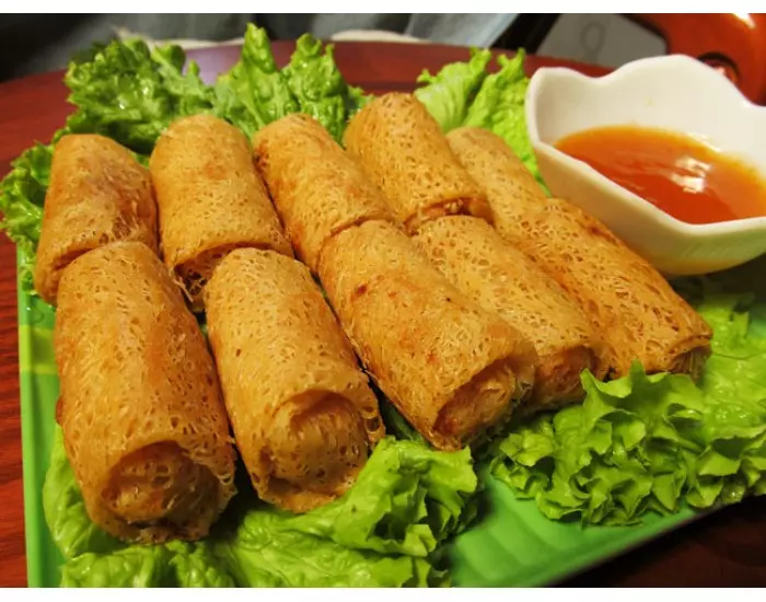 Chả giò chay khoai môn