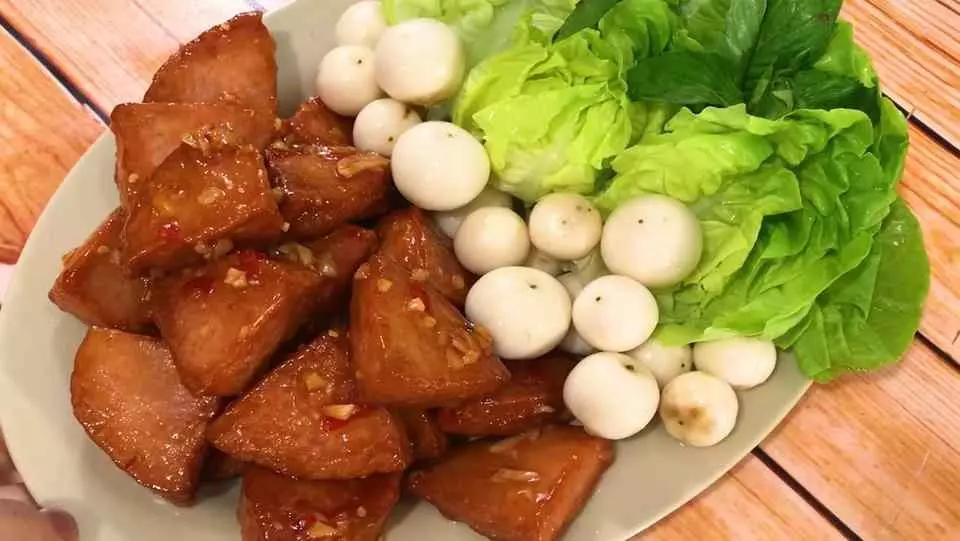 Món chả chay mang hương vị đường phố