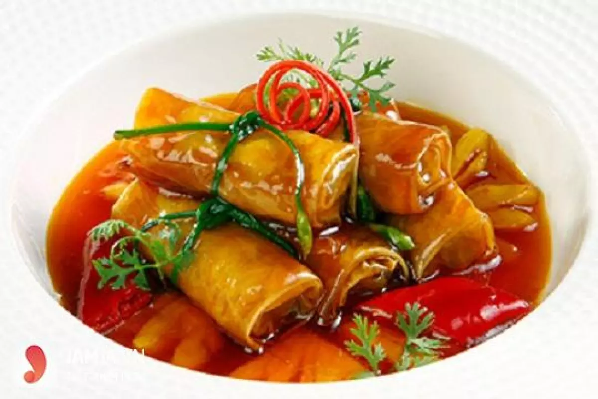 món chay kho mặn 1