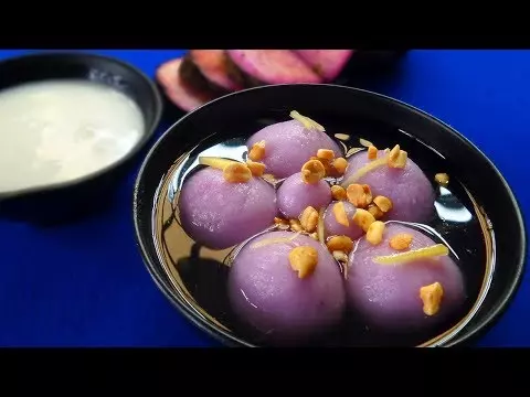 Chè trôi nước khoai lang tím