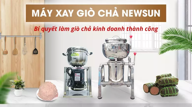 Sử dụng máy xay giò chả NEWSUN cho chất lượng giò chả thơm ngon hơn