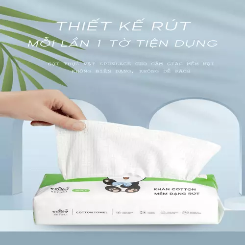 Khăn cotton mềm mại và thấm hút nước mạnh