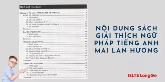 Nội dung sách giải thích ngữ pháp tiếng Anh Mai Lan Hương