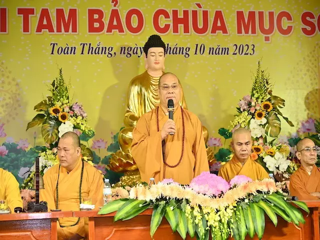 Thượng toạ Thích Thanh Vân ban đạo từ