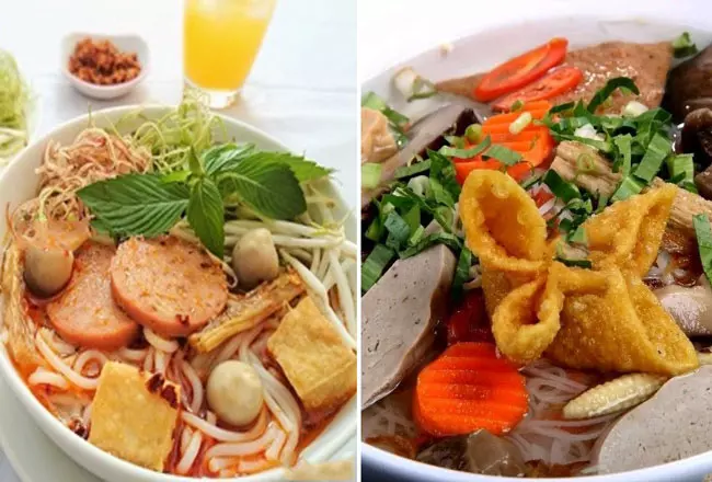 bún bò huế chay Diệu Vy