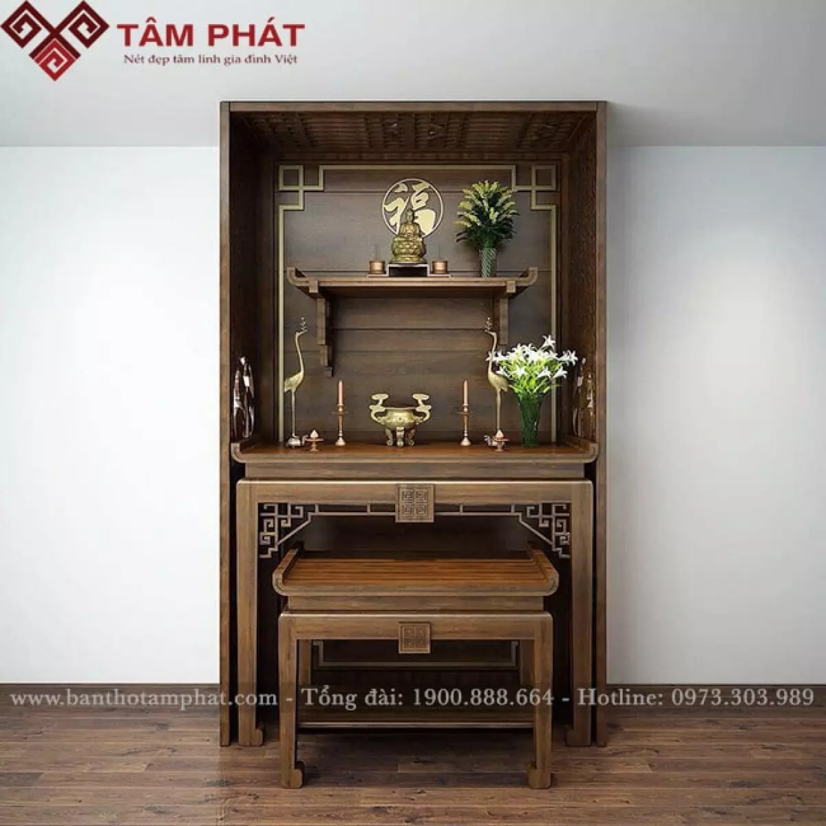 Kích thước bàn thờ Phật Bà Quan Âm