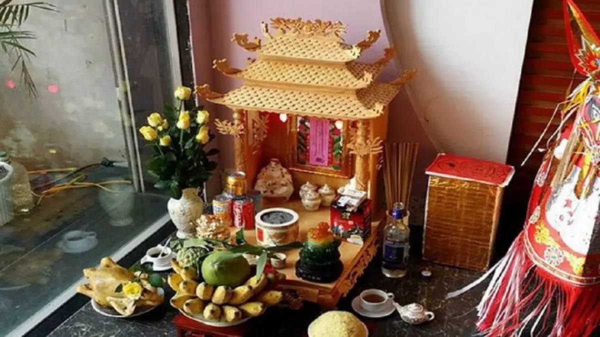 Bài trí bàn thờ Thần tài