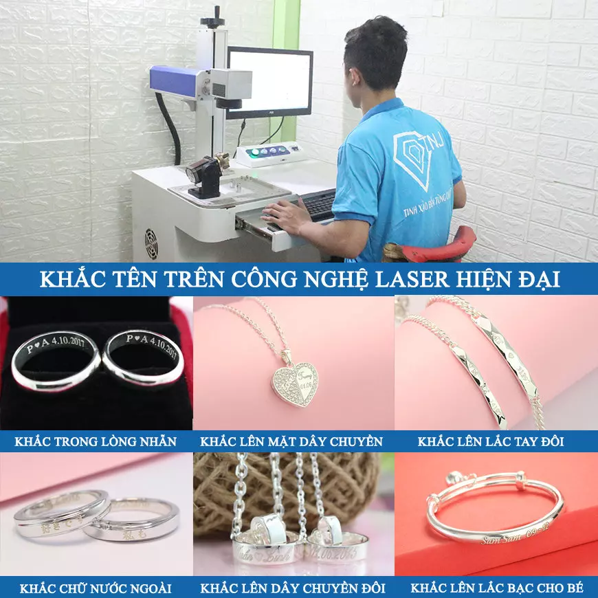 khắc tên trên công nghệ laser hiện đại