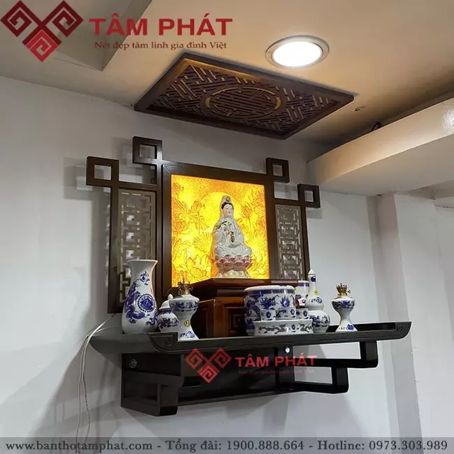 Cách bài trí bàn thờ Mẹ Quan Âm