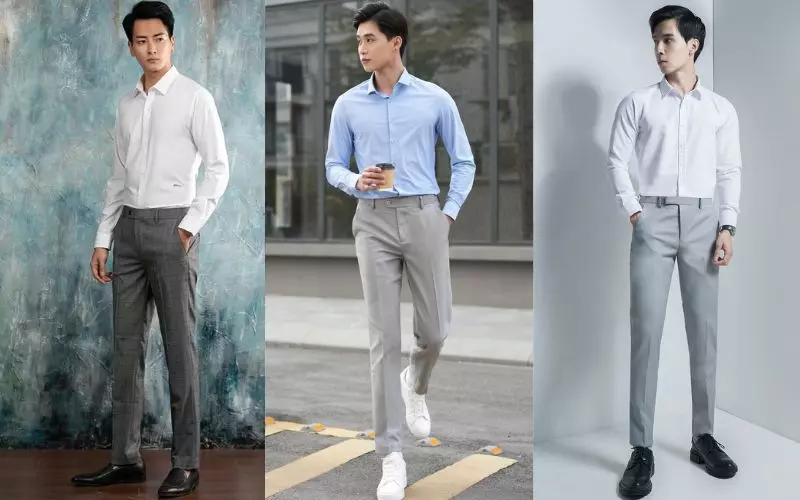 Đây là outfit phổ biến mà các bạn nam thường chọn mặc đi chùa