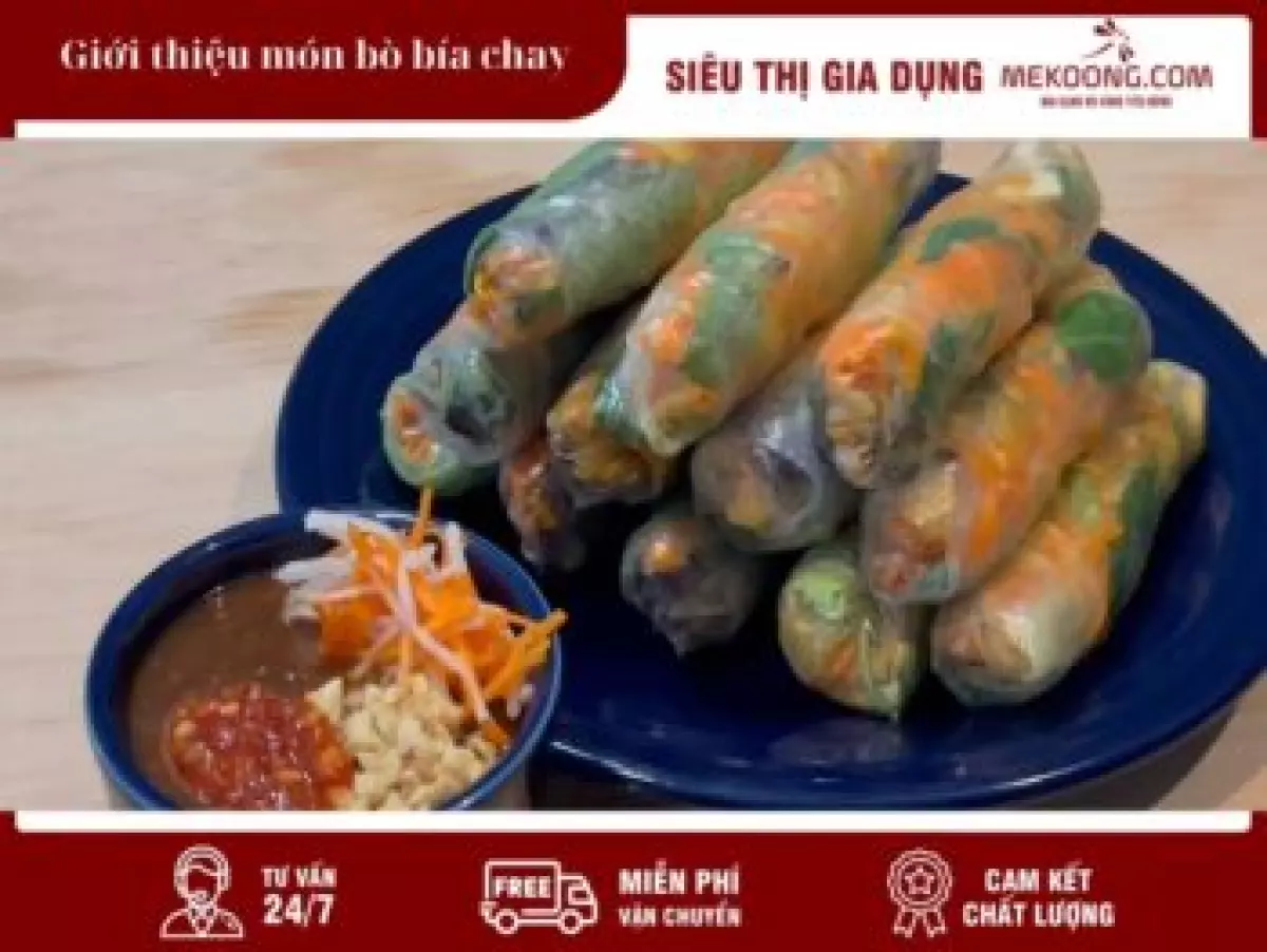 1. Giới thiệu món bò bía chay