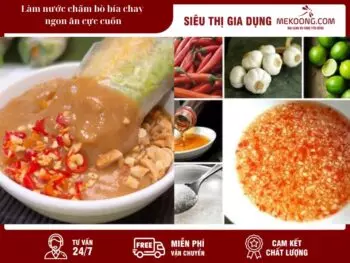 4. Làm nước chấm bò bía chay ngon ăn cực cuốn