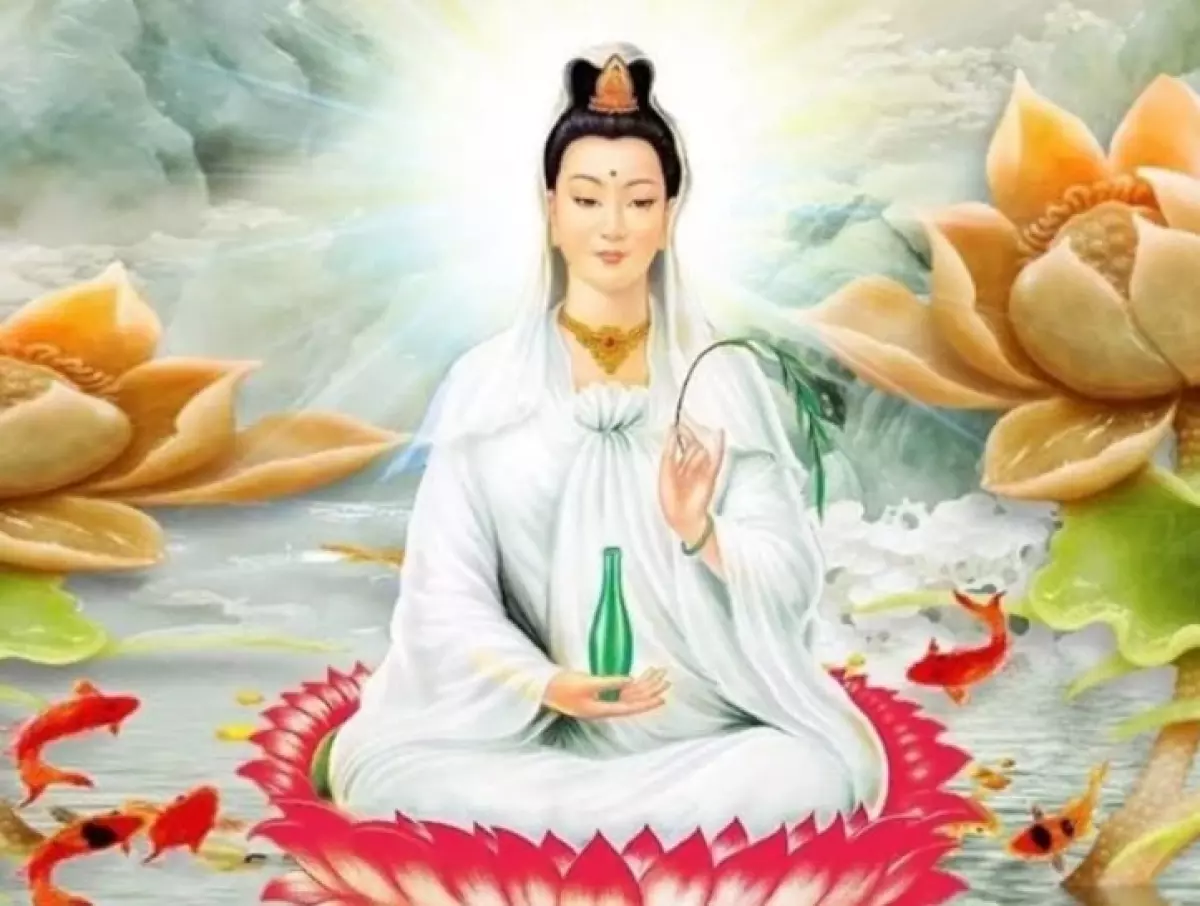 Ý nghĩa hoa sen trong hình tượng Phật Quan Âm ngồi đài sen