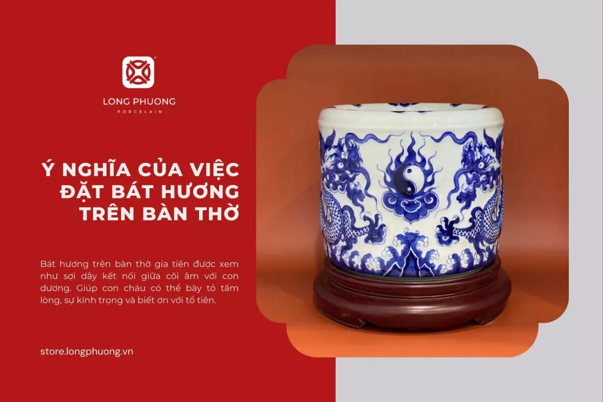 Ý nghĩa của việc để bát hương trên bàn thờ