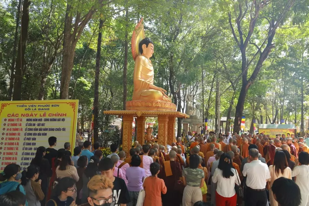 Biên Hòa: Thiền viện Phước Sơn khai mạc khóa tu học thiền vipassana đầu xuân và an vị Phật