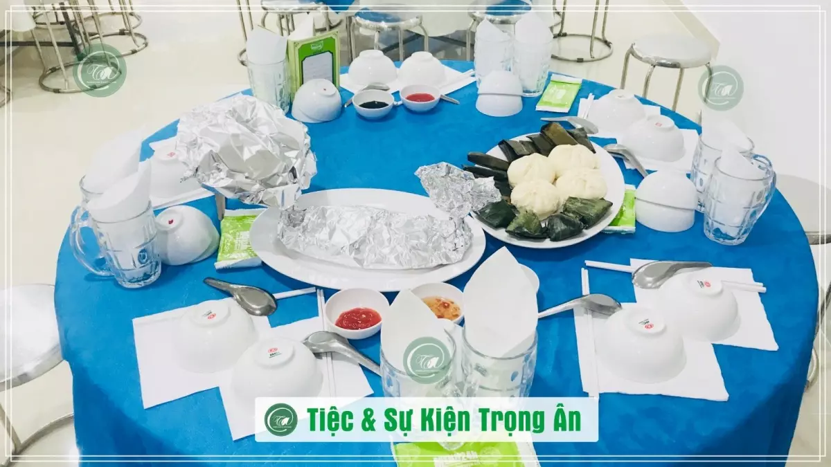 Bàn tiệc chay - Tiệc gia đình Trọng Ân