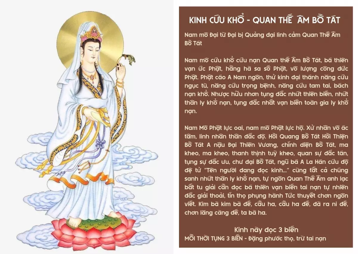 Kinh Cứu Khổ - Quan Thế Âm Bồ Tát