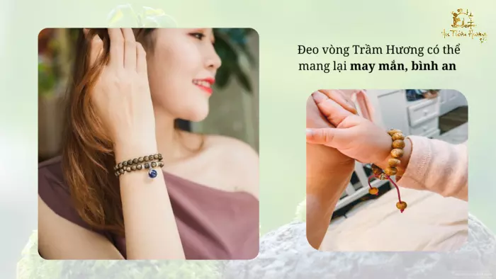 Nhiều người tin rằng vòng Trầm Hương là vật phẩm phong thủy mang lại may mắn