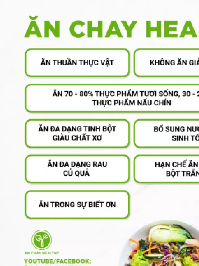   Ăn Chay Healthy: Phương Pháp Ăn Xanh Cho Sức Khỏe Tốt Hơn