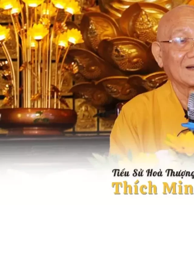   Tiểu Sử Hòa Thượng Thích Minh Thông: Nhân vật xuất sắc trong Phật giáo Việt Nam