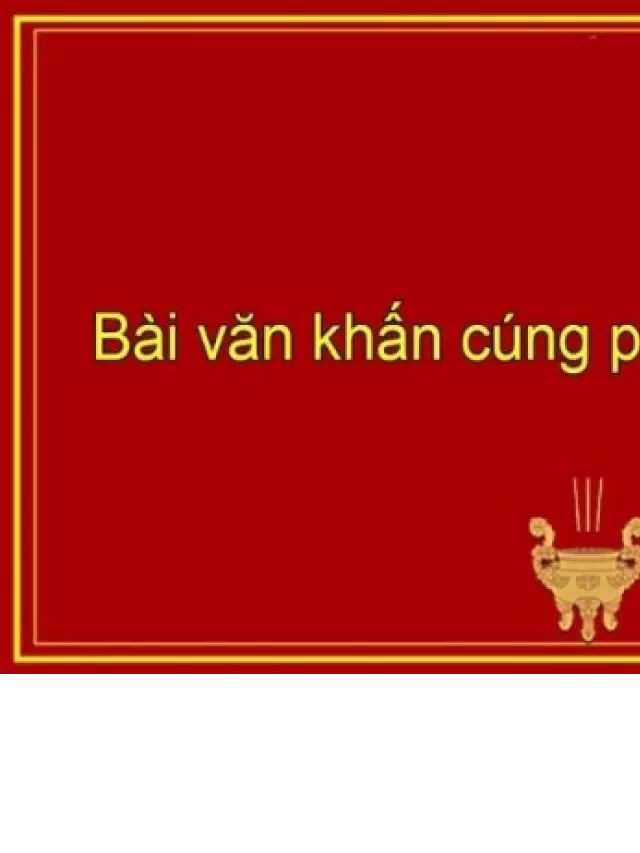   Văn khấn phóng sinh: Ý nghĩa, nghi lễ và cách thực hiện