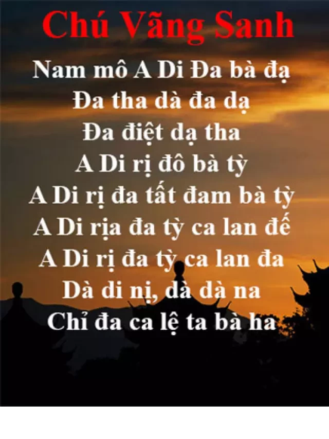   Thần chú Phật A Di Đà và tầm quan trọng của nó trong Phật giáo